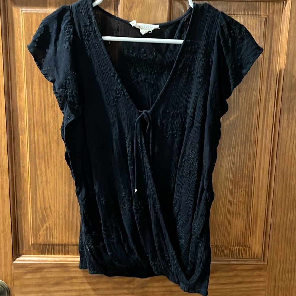 Lovestitch crossover cotton blouse